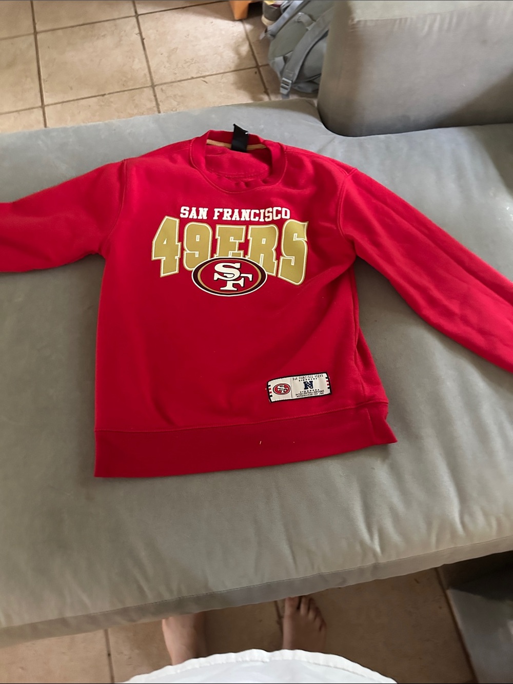 NFL San Francisco 49ers Red and Gold Kids Sweatshirt